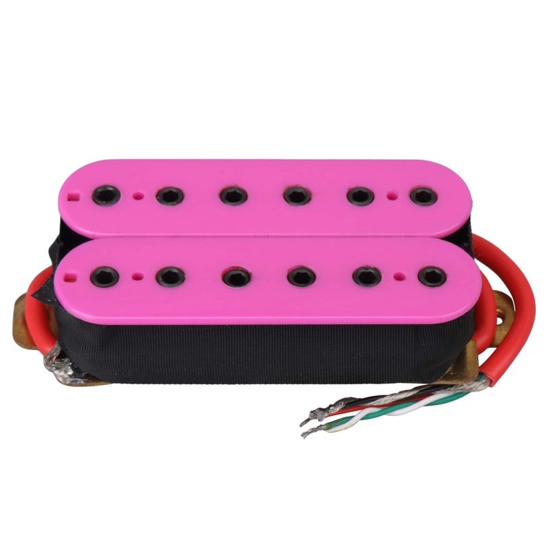 Lovermusic 68x37mm Ceramic Magnet Pink Purple Double Coil Pickup Cover Bridge Neck Pickup Set for Electric Guitar - Image 2